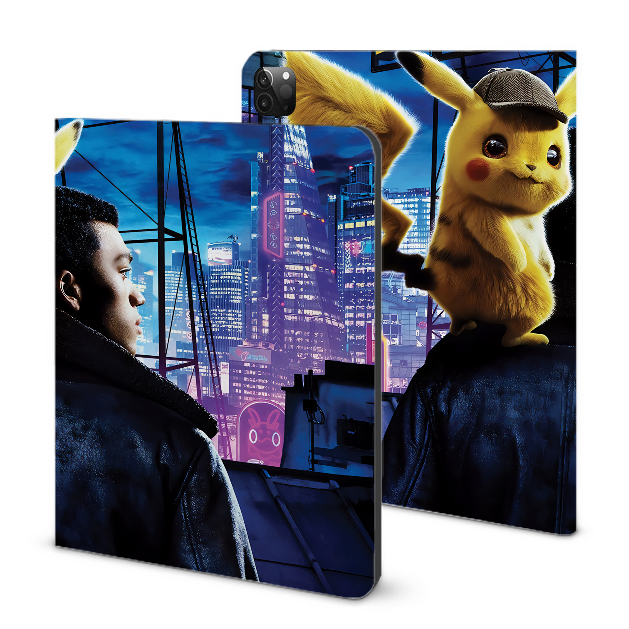 （画像用） ポケットモンスター Pokémon IPadケース ペンホルダー付き ブックスタイルデザイン